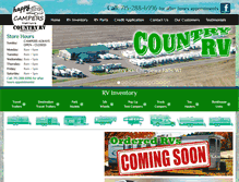 Tablet Screenshot of countryrvwi.com